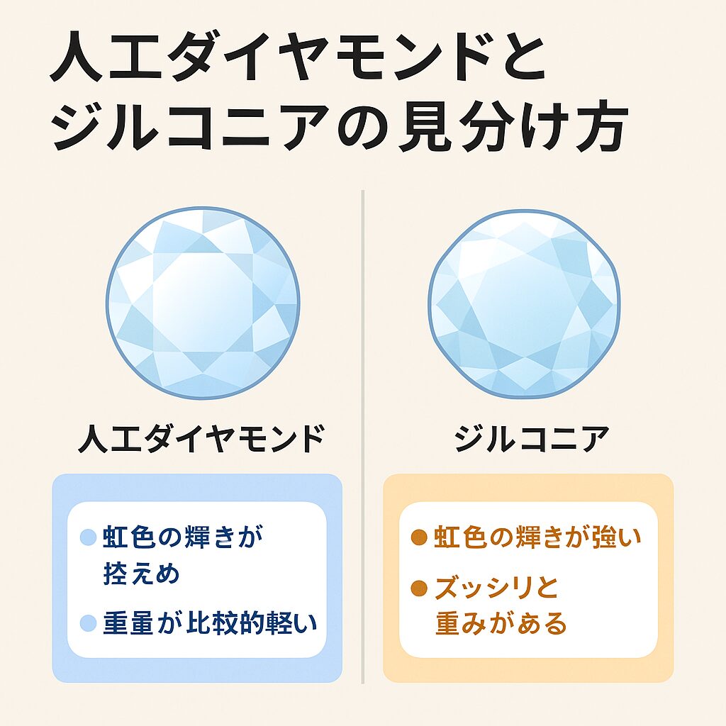 5．人工ダイヤモンドとジルコニアの見分け方とは？
