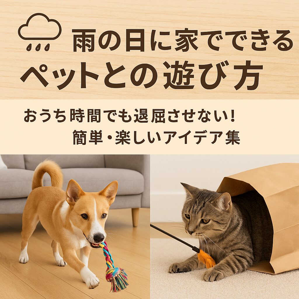 雨の日に家でできるペットとの遊び方