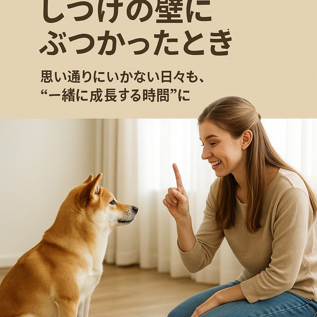 ペットのしつけの壁にぶつかったとき